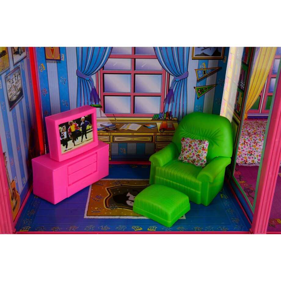 Wielki domek dla lalek Willa 94 cm +akcesoria FUNFIT