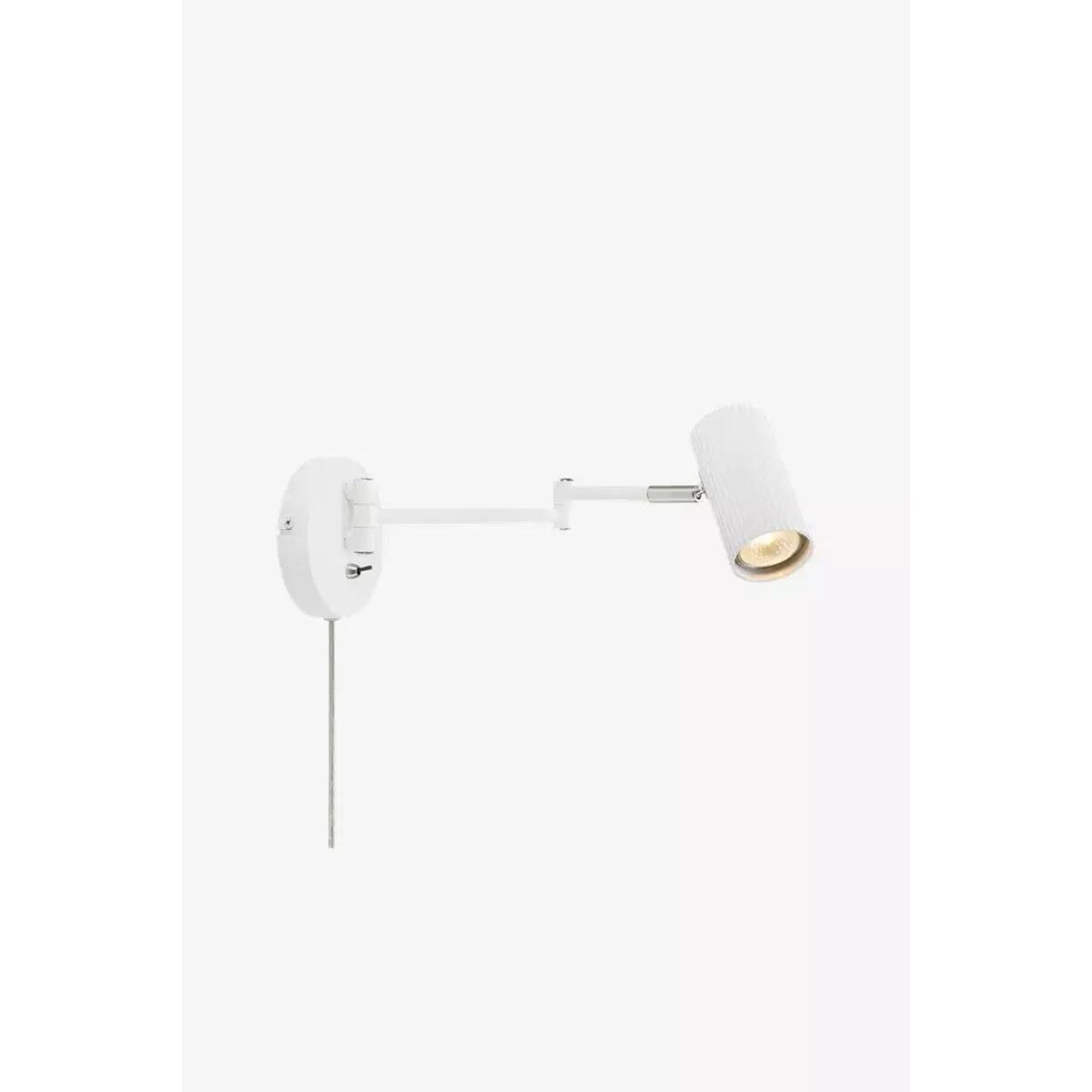 Regulowany kinkiet na wysięgniku Costilla do czytania biały