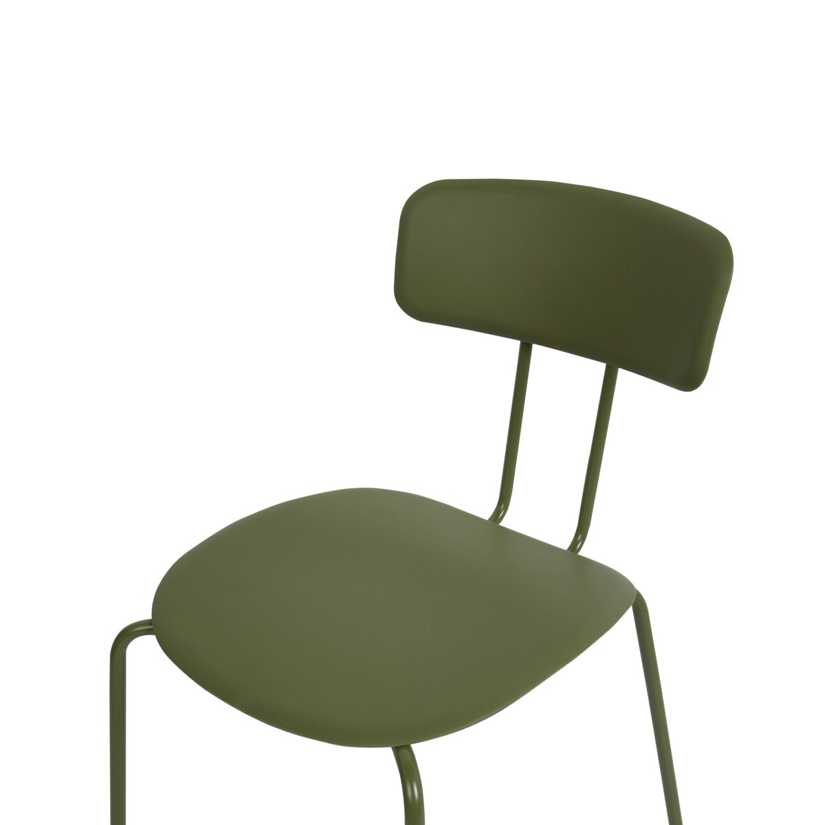 Zestaw 2 krzeseł do jadalni zielony SIBLEY