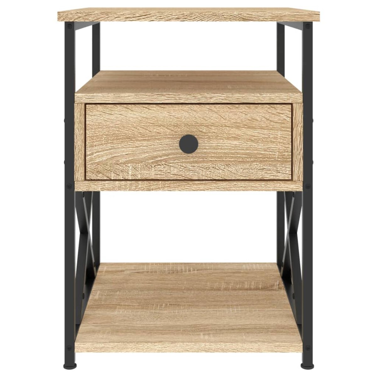 vidaXL Szafka nocna, dąb sonoma, 40x42x55 cm, materiał drewnopochodny