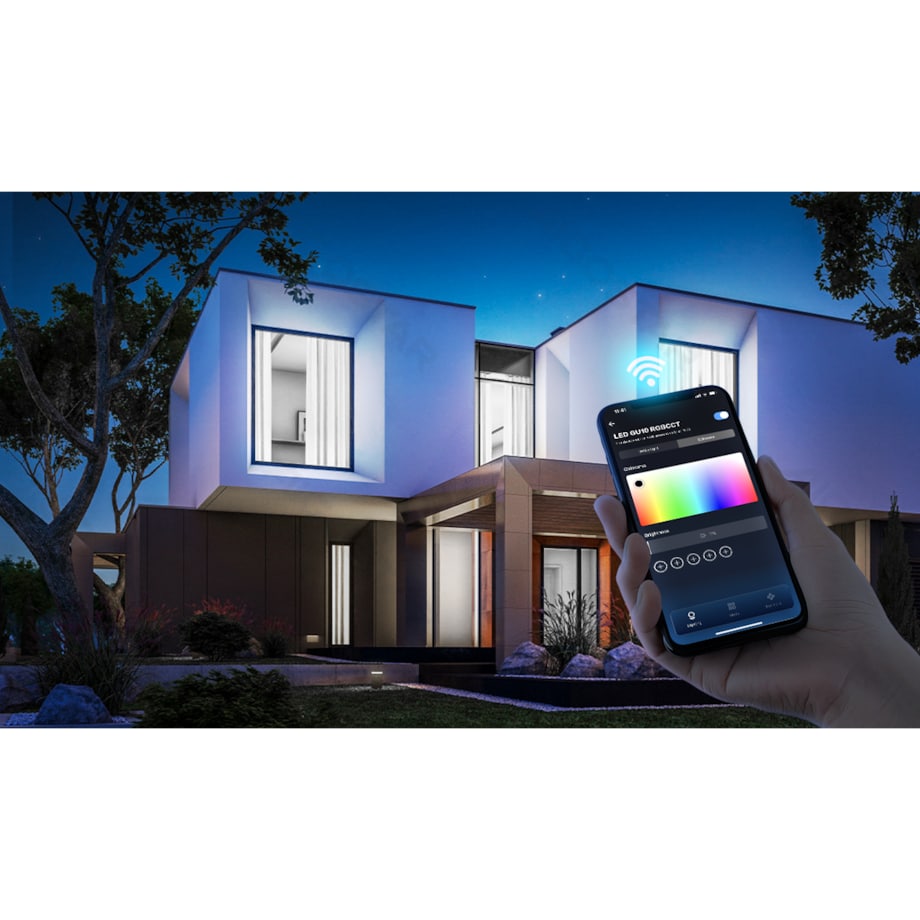 inteligentna żarówka led wb gu10 wi-fi 4,9w