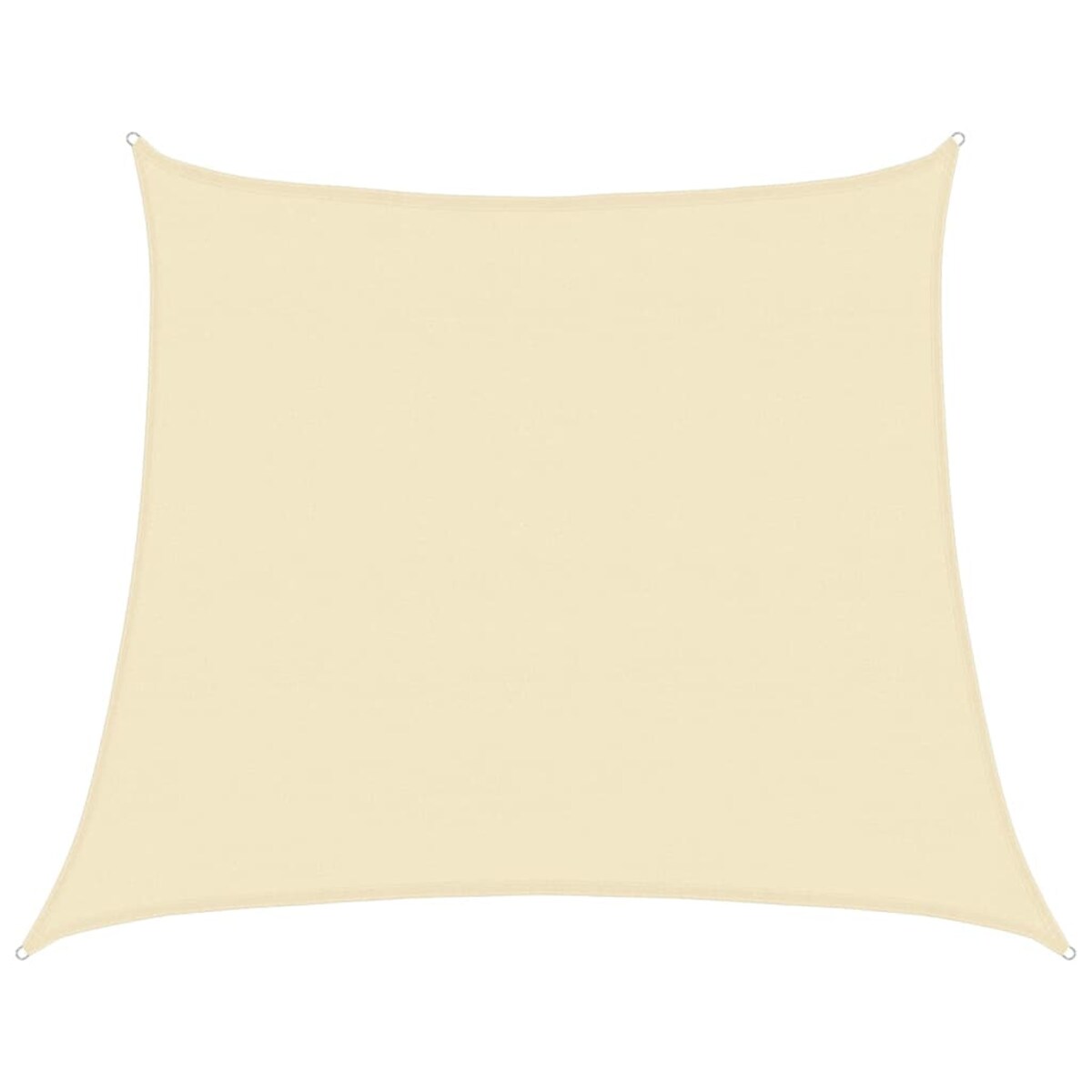 vidaXL Żagiel przeciwsłoneczny, 160 g/m², kremowy, 4/5x4 m, HDPE