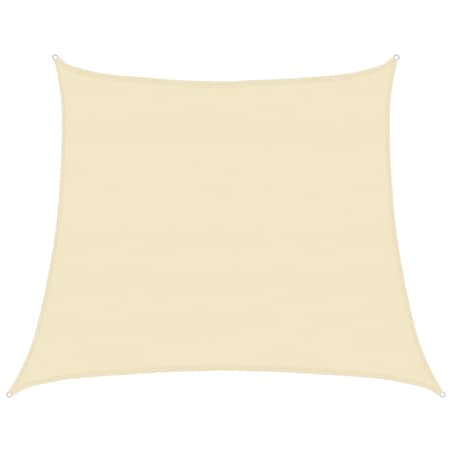 vidaXL Żagiel przeciwsłoneczny, 160 g/m², kremowy, 4/5x4 m, HDPE