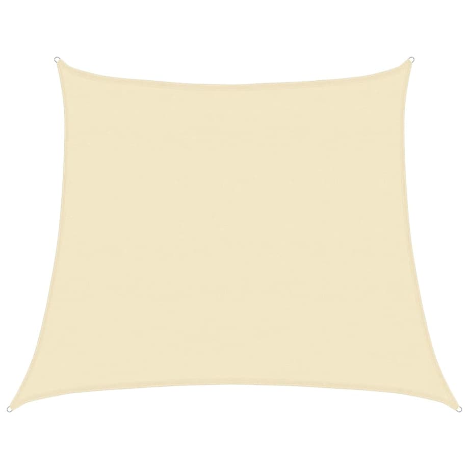 vidaXL Żagiel przeciwsłoneczny, 160 g/m², kremowy, 4/5x4 m, HDPE