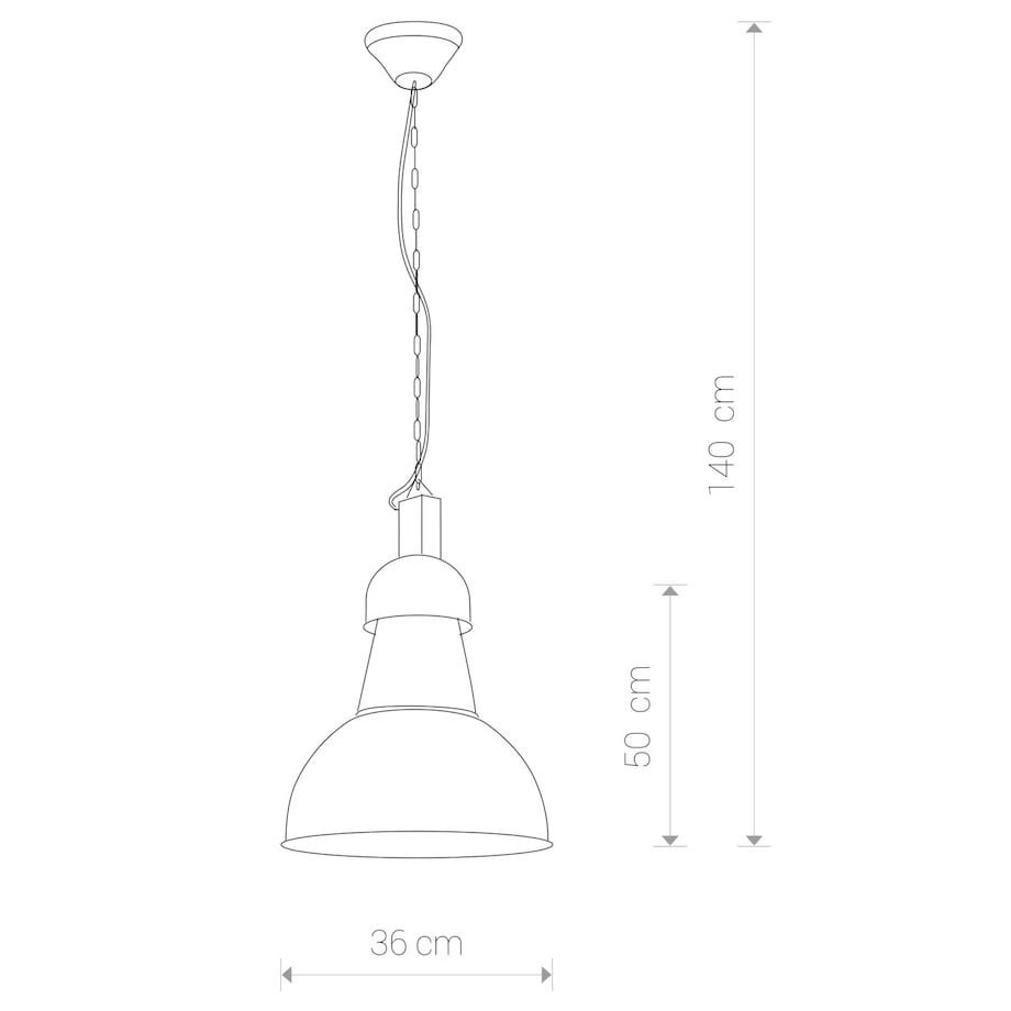 Lampa sufitowa 5067 HIGH-BAY Czarny Nowodvorski