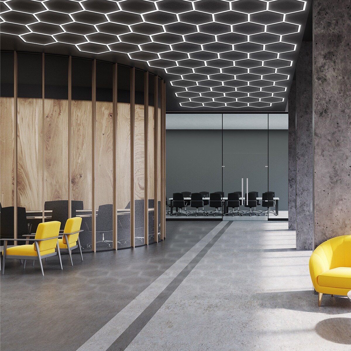 Plafon Light Prestige Geometric biały LED 4000K 1 szt.