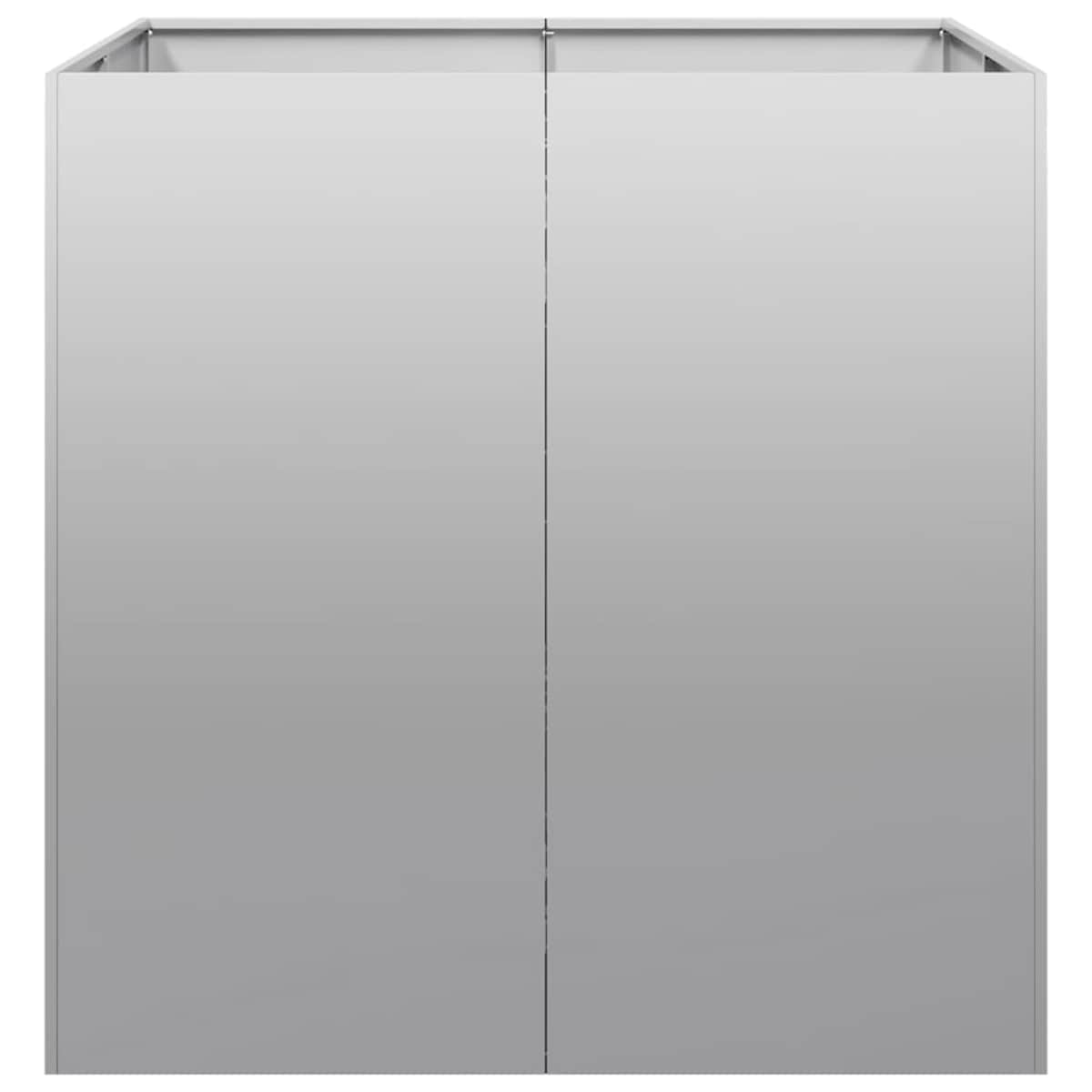 vidaXL Doniczka 80x80x80 cm Stal ocynkowana