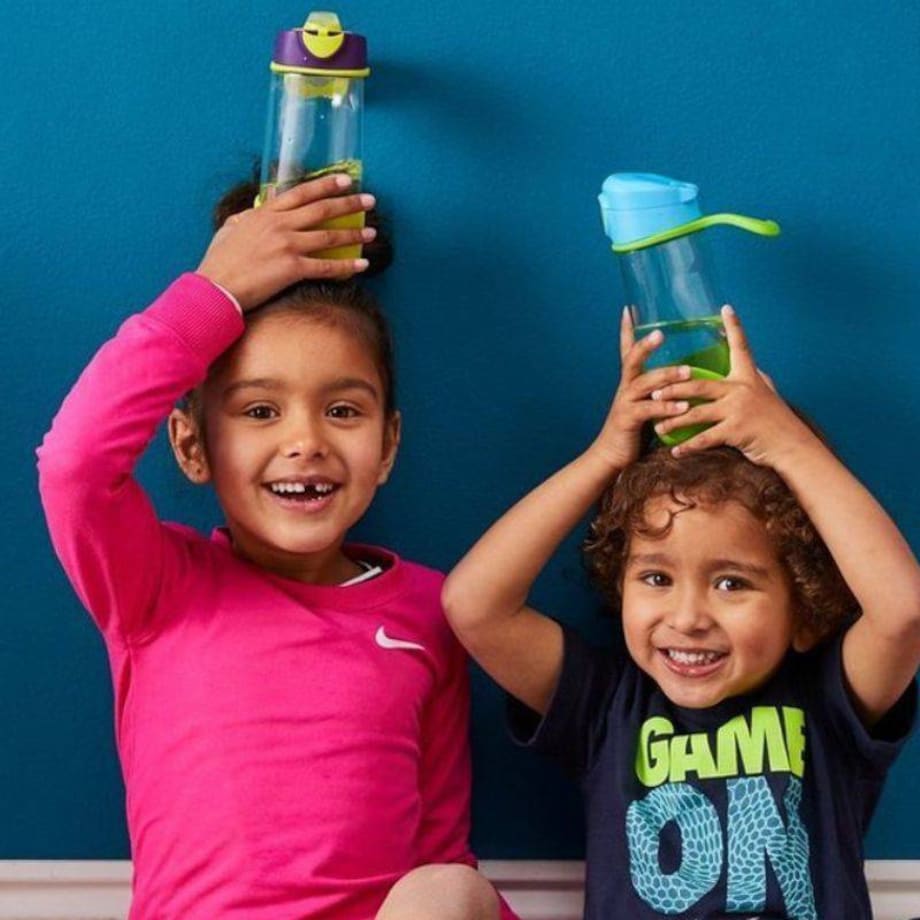 Butelka na wodę dla dziecka 450 ml - bidon z ustnikiem tritanowy Indigo Rose, b.box