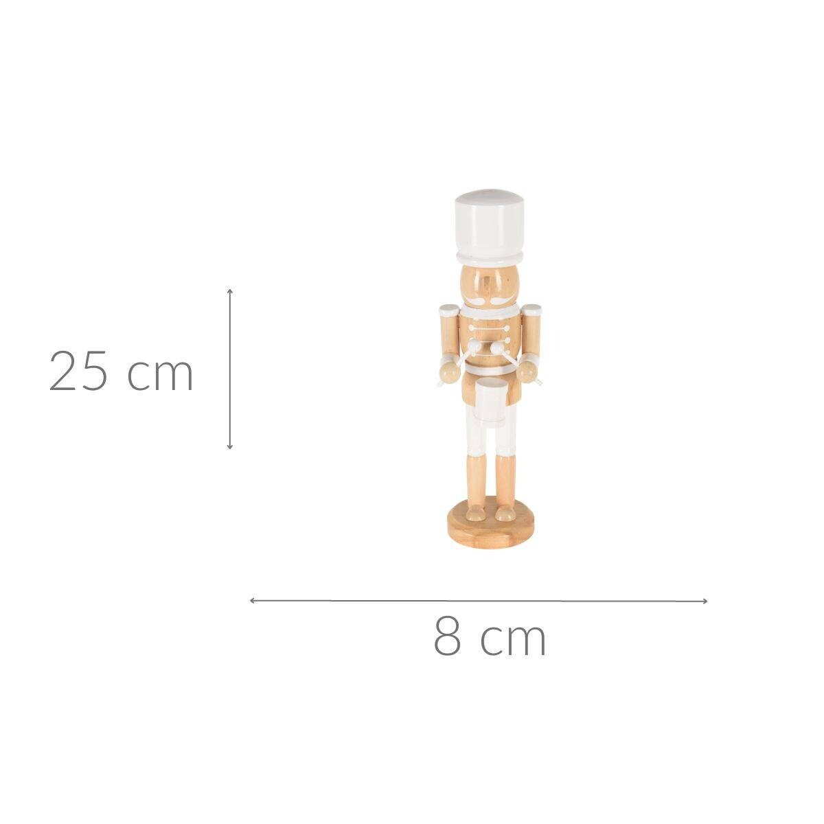 Dekoracyjny dziadek do orzechów, drewniany, 25 cm