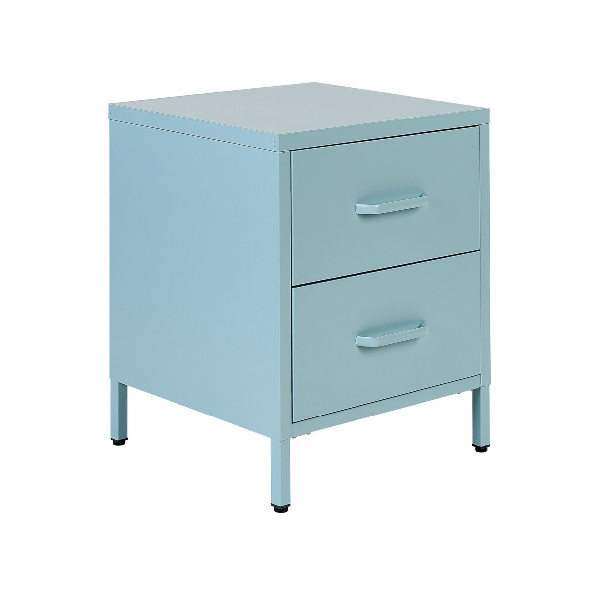 Szafka nocna metalowa jasnoniebieska MALAVI