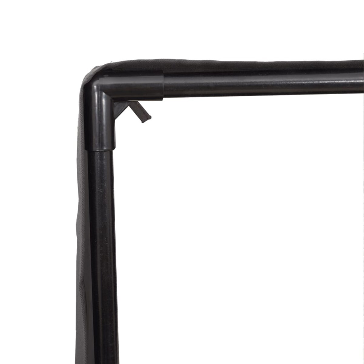 vidaXL Podwójna leżanka z daszkiem i zasłonami, szary polirattan