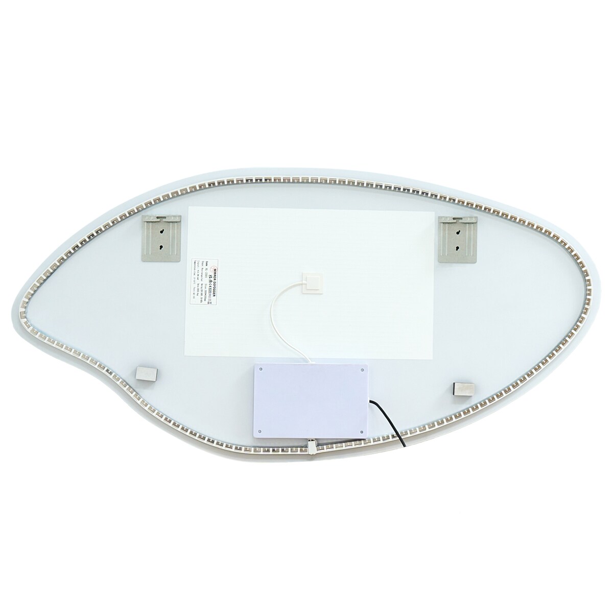 Lustro łazienkowe LED SOLOGNY 120 cm 60 cm Srebrny