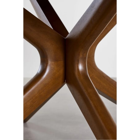 Prostokątny stół jadalniany 180x90 cm Arnaiz ciemnobrązowy