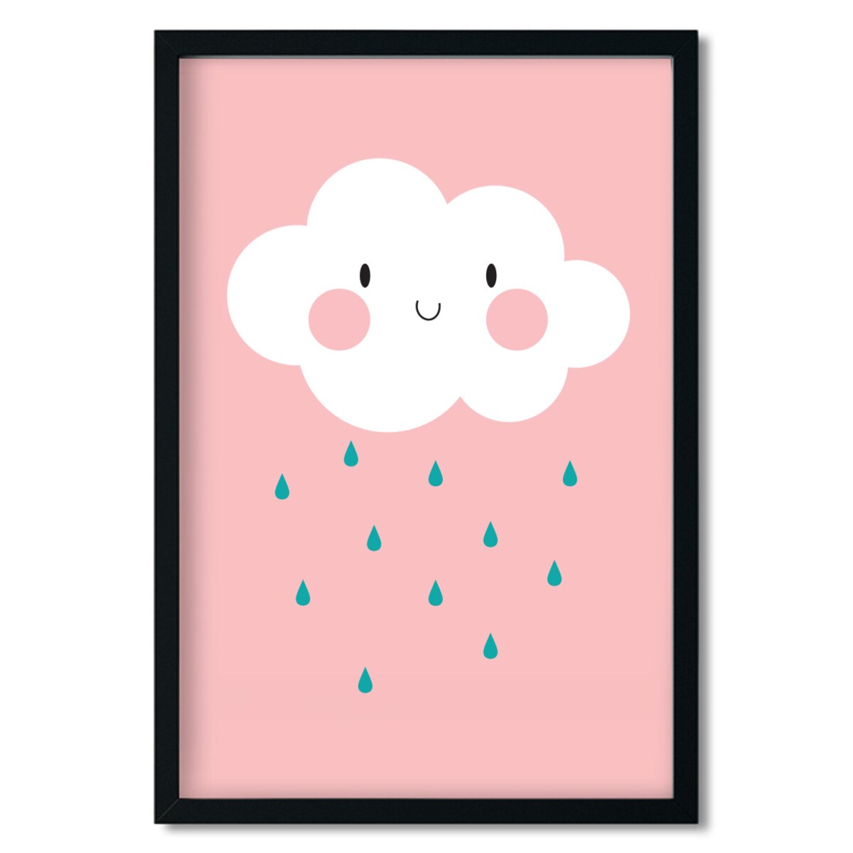 Plakat dla dzieci Chmurka różowa 20x30