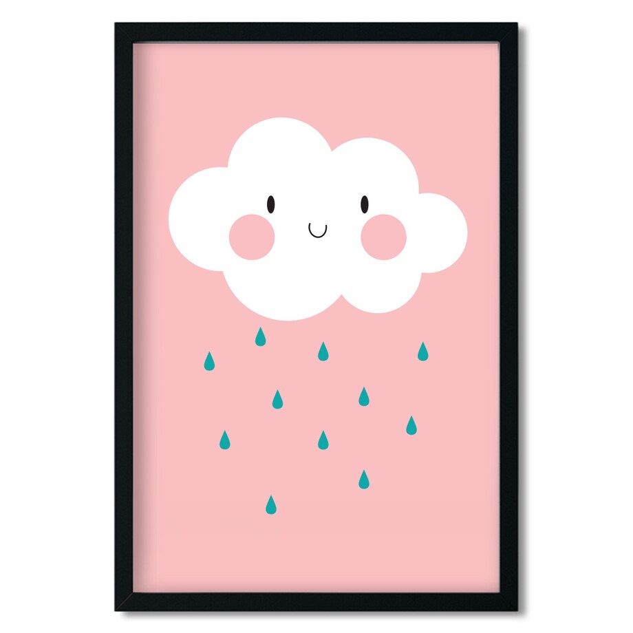 Plakat dla dzieci Chmurka różowa 20x30