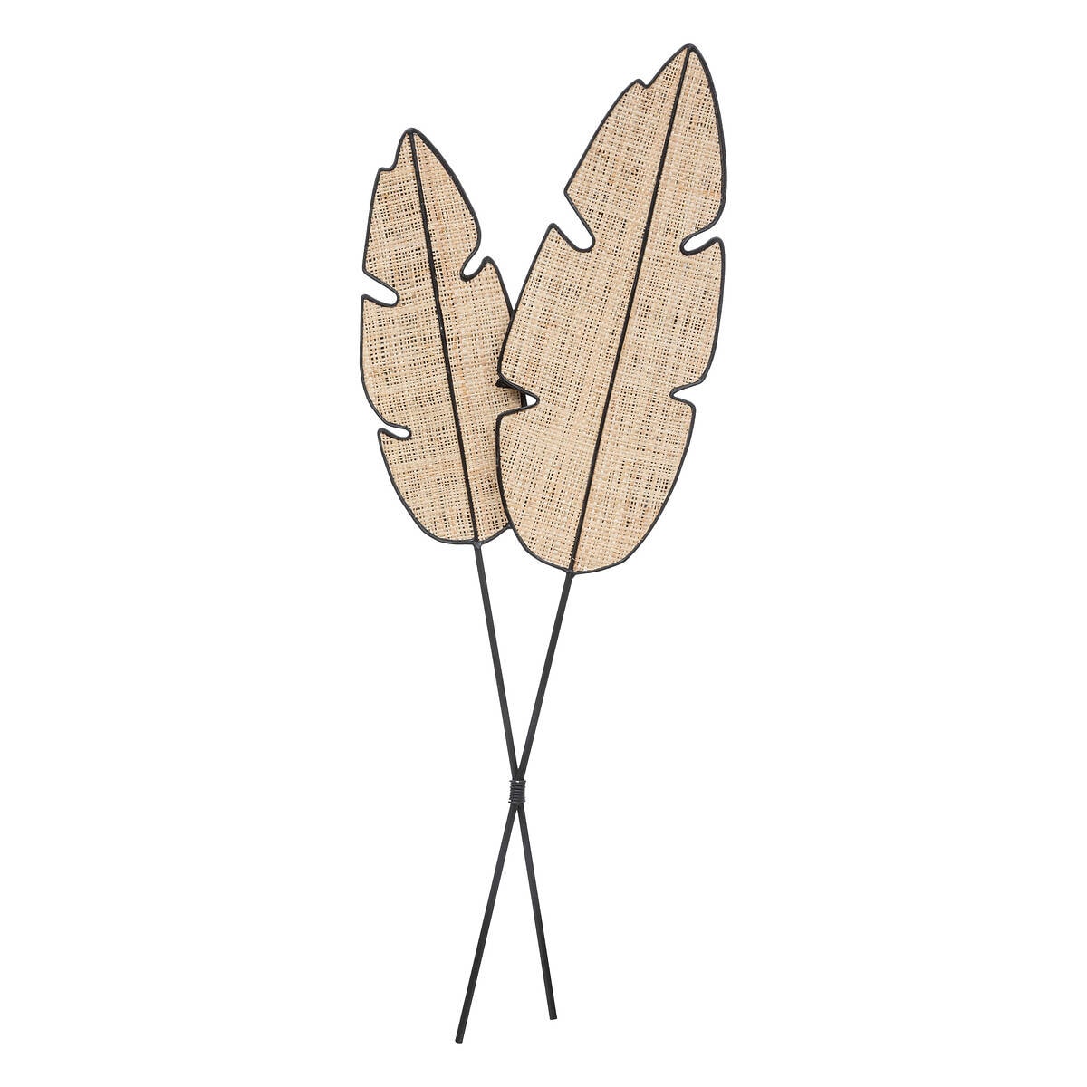 Dekoracja ścienna liście palmy, 27 x 73 cm