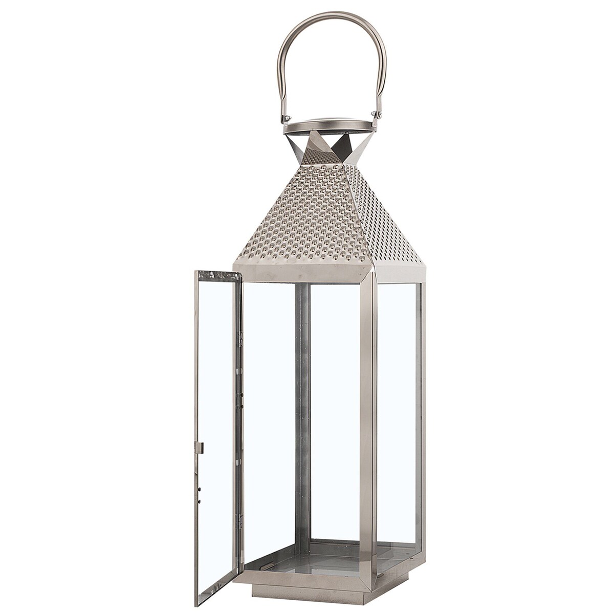 Lampion BALI Stal nierdzewna 55 cm Srebrny