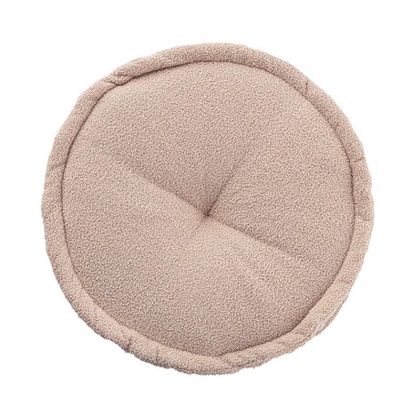 Puf francuski, różowy, 50x13cm, Boucle