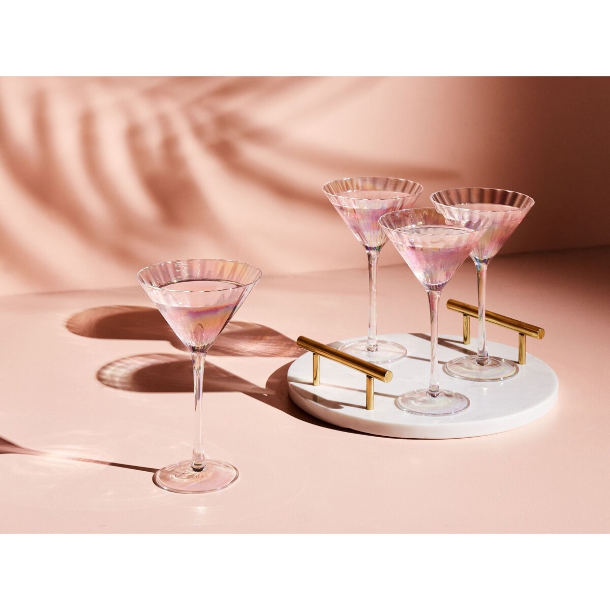 Zestaw 4 kieliszków do martini MORGANITE 220 ml Przezroczysty