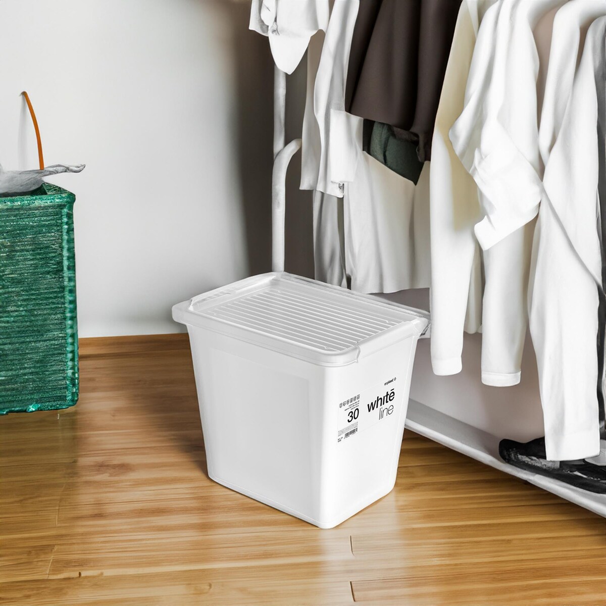 Pojemnik Plastikowy Pudełko Z Pokrywą Do Przechowywania Pudło Box 30L