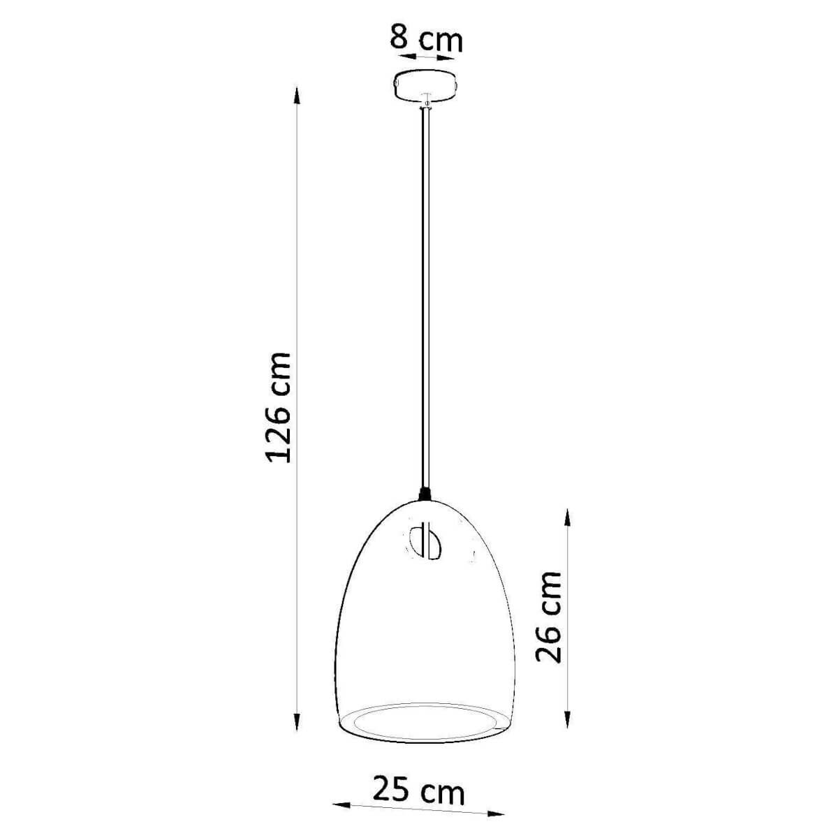 Lampa wisząca ceramiczna BUKANO