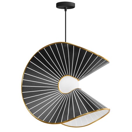 Lampa wisząca czarno-złota APP1500-1Cp