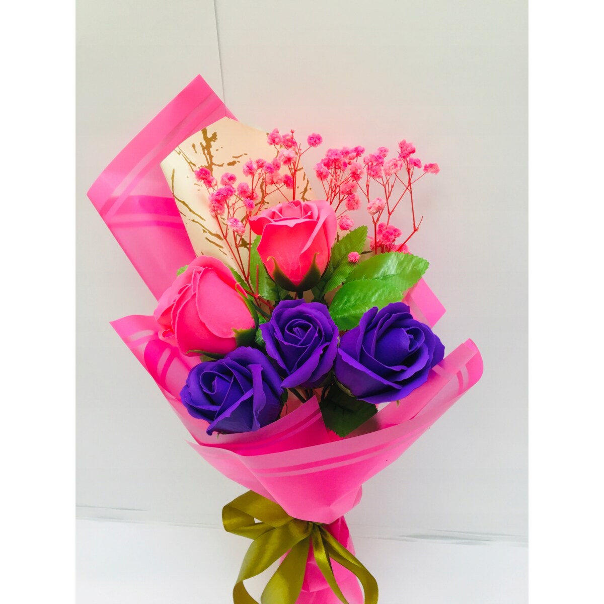 BUKIET KWIATY MYDLANE róża na koniec roku szkolnego pani urodziny upominek