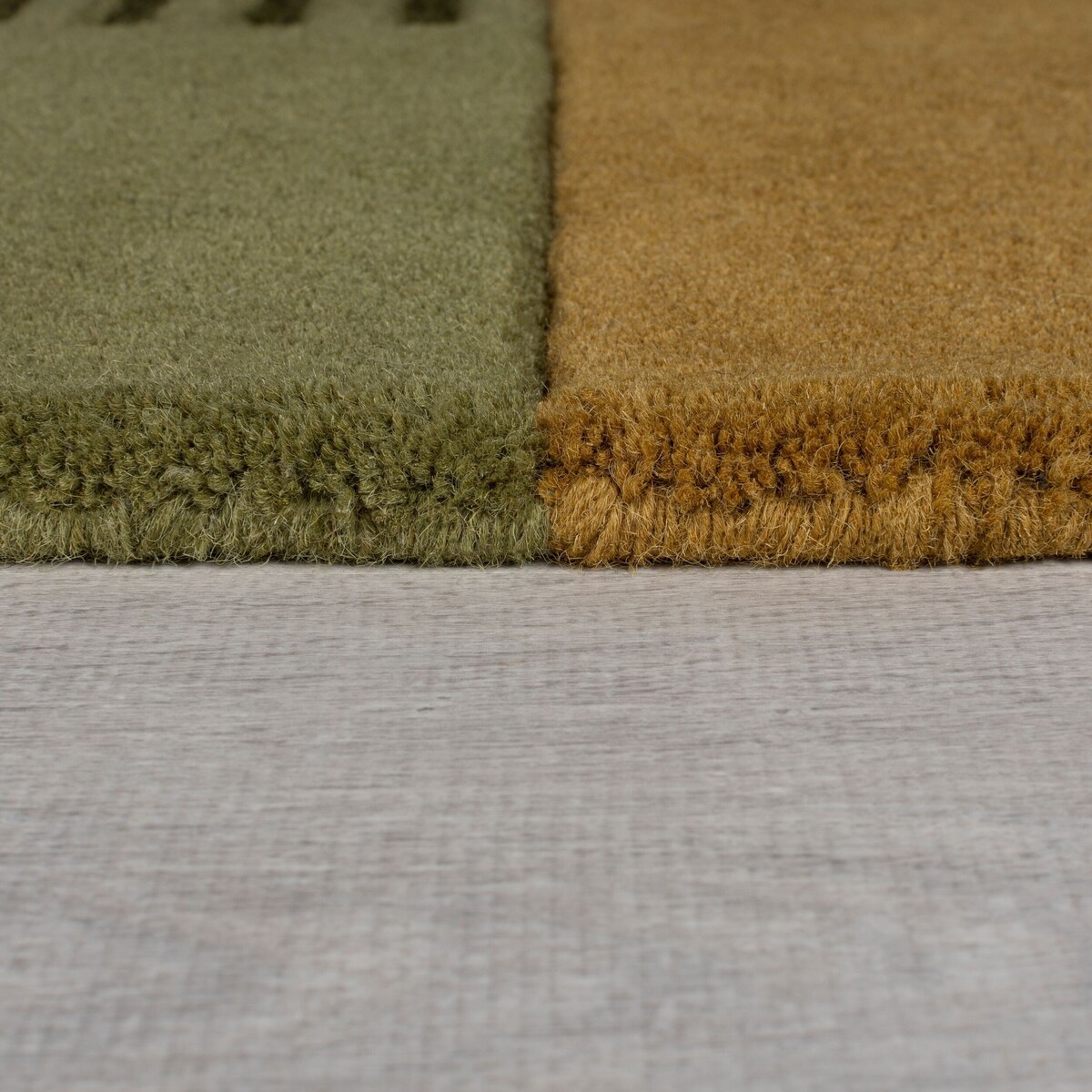 Dywan Wełniany Abstract Lozenge Zielony Wielokolorowy 120x180