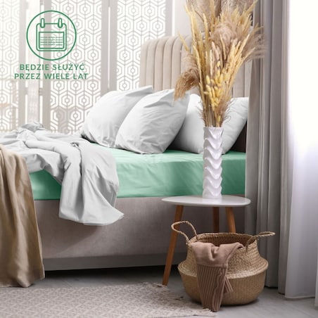 Prześcieradło frotte z gumką 90x200 kolor morski