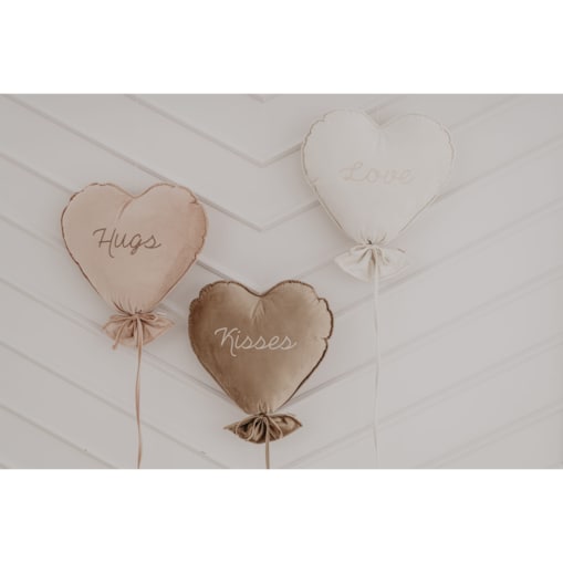 Balon Serce Delux Natural Rose