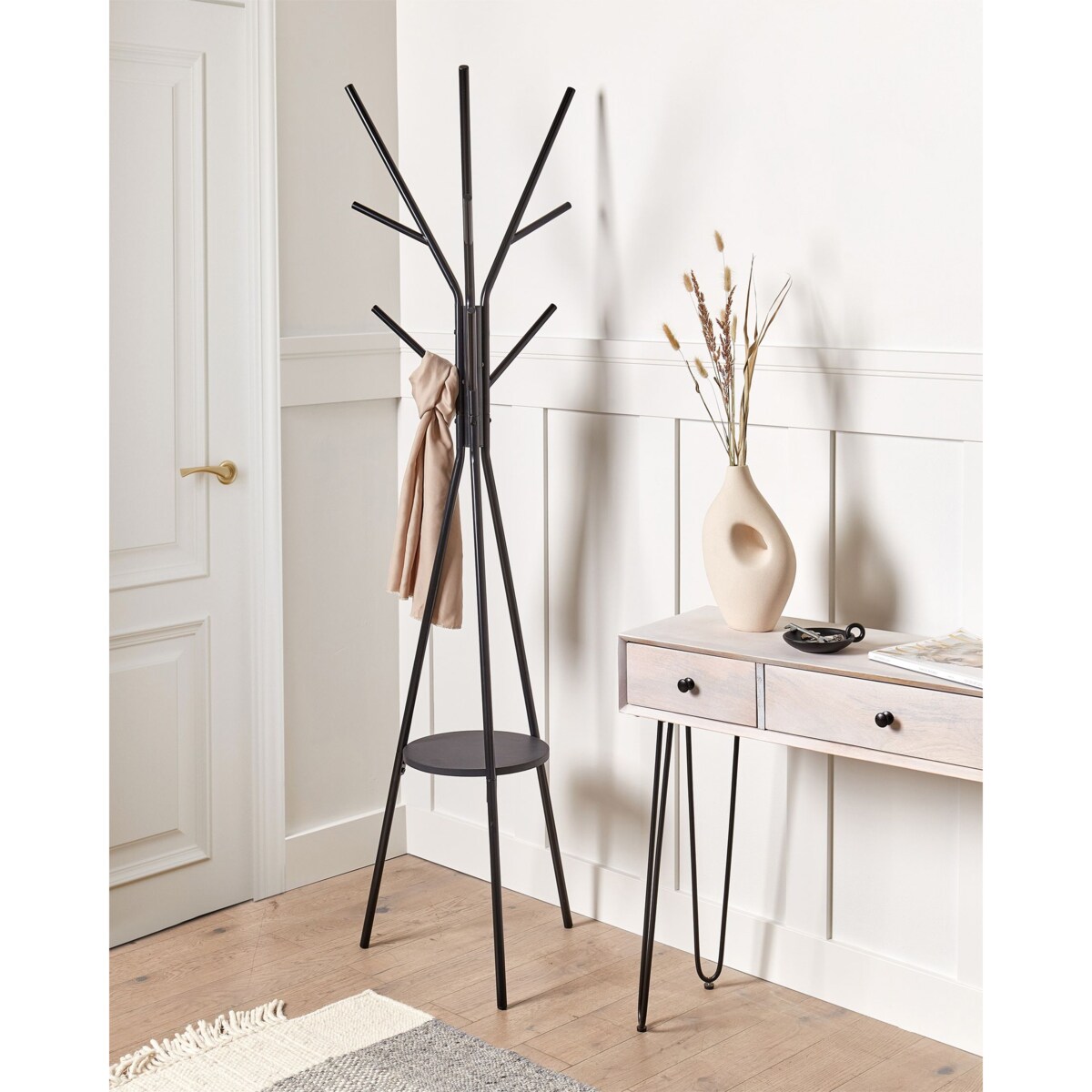 Wieszak stojący czarny COLBY