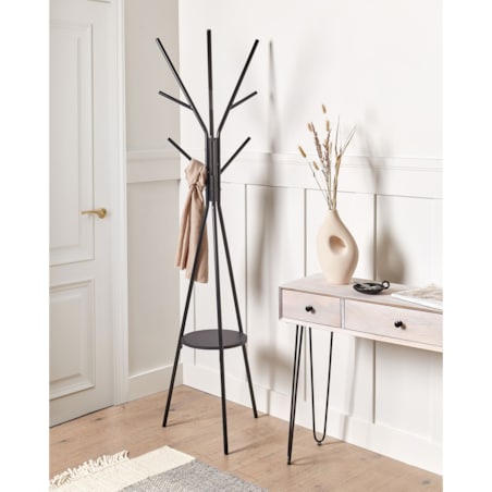 Wieszak stojący czarny COLBY
