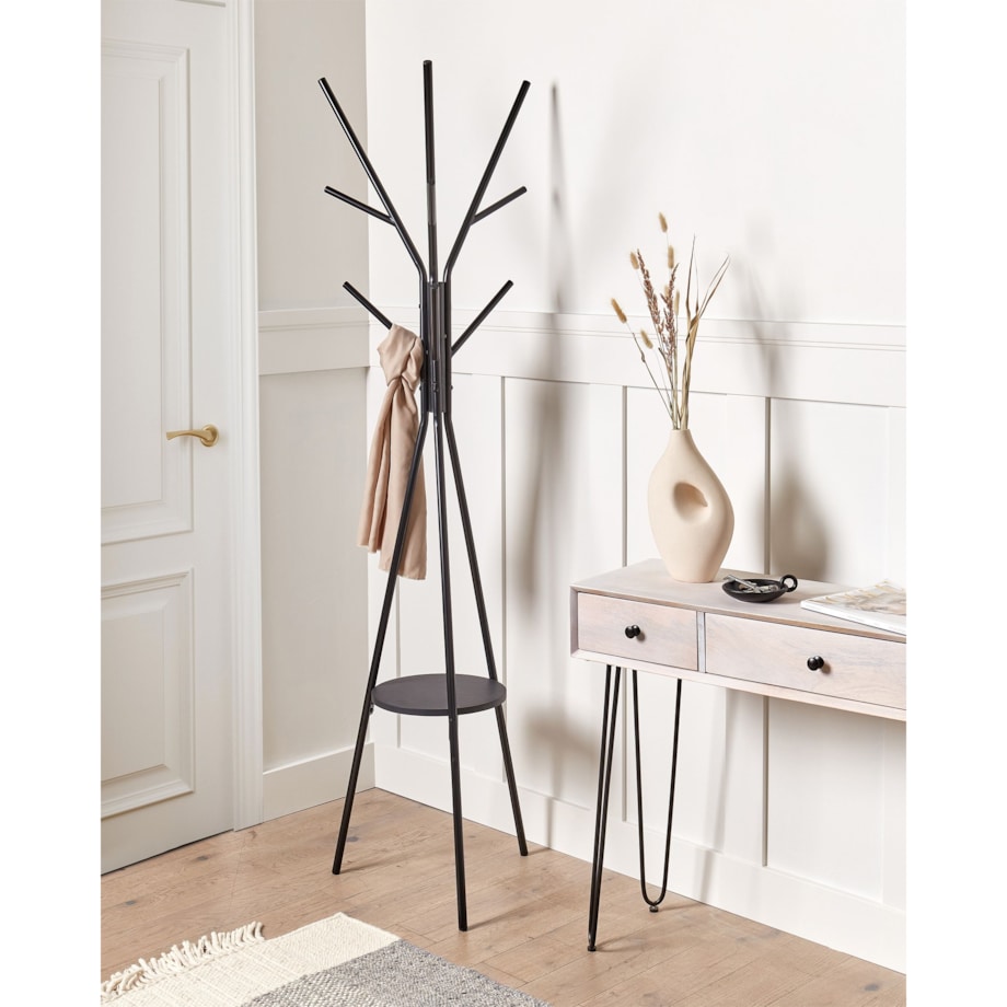 Wieszak stojący czarny COLBY