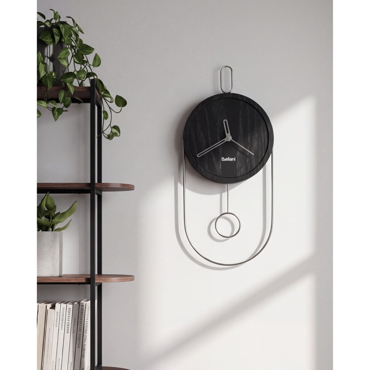 Zegar ścienny SIERRE 20 cm Czarny