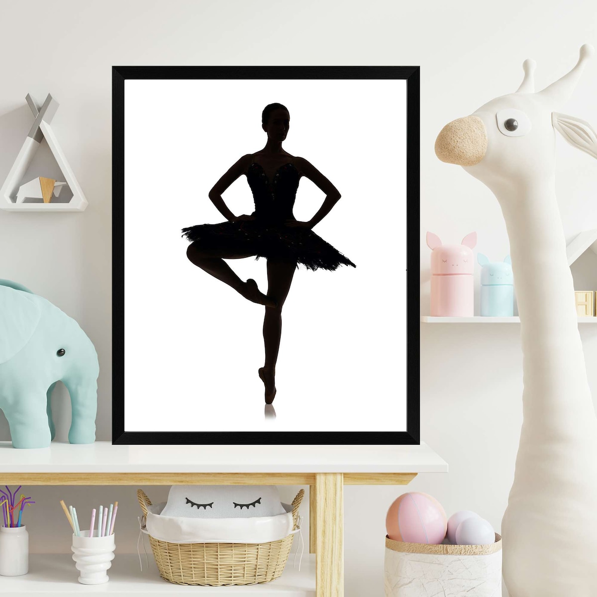 Ramka Na Zdjęcia 18X24 Cm Plakaty Rama Na Nóżce Stojąca Dekoracja Czarna