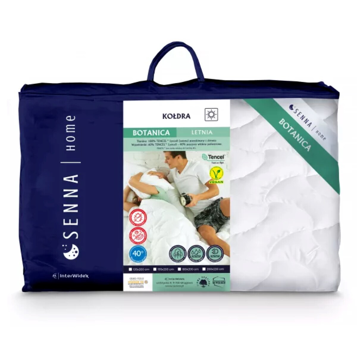 Kołdra letnia 155x200 BOTANICA Senna home naturalna