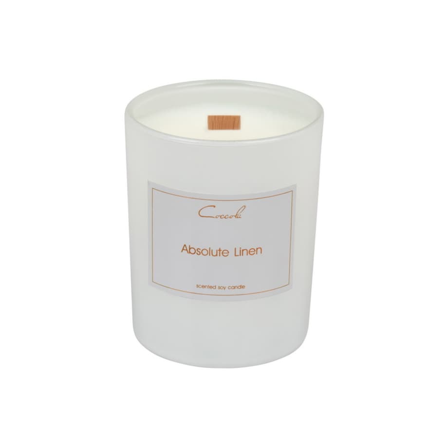 Absolute Linen- 210 gram ekologiczna naturalna świeca sojowa naturalna (dostępne inne zapachy)