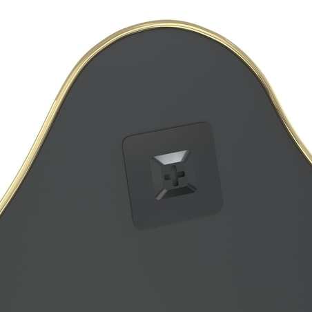 vidaXL Lustro ścienne, złote, 60x50 cm