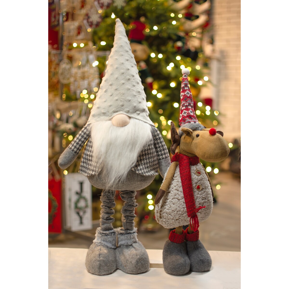 RENIFER świąteczny DUŻY dekoracja świąteczna ŁOŚ