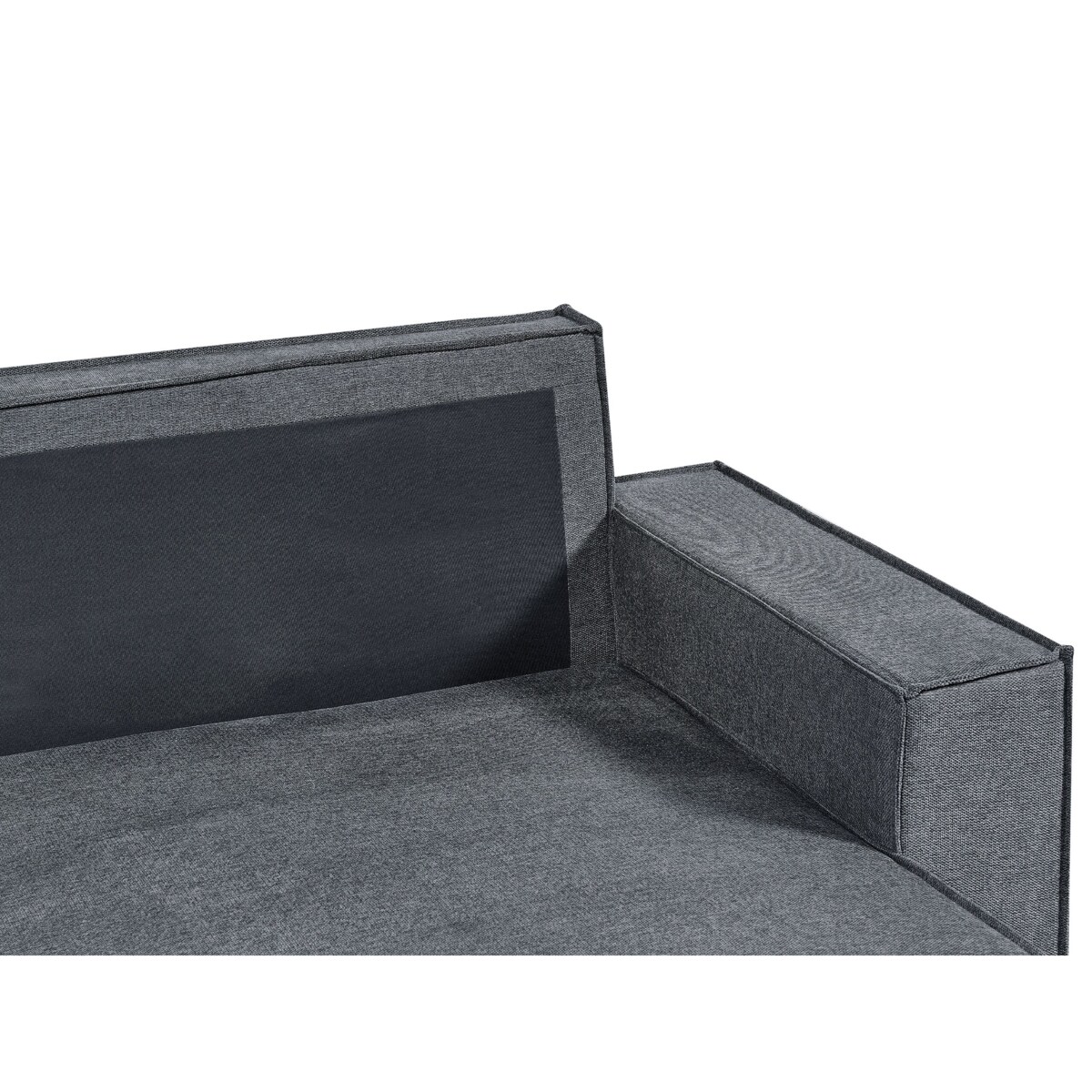 Narożnik lewostronny rozkładany z pojemnikiem ciemnoszary KARILA