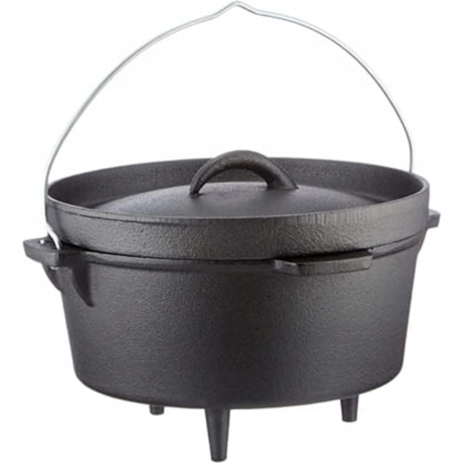 Żeliwny Kociołek Garnek Holenderski myśliwski na Nóżkach Żeliwny