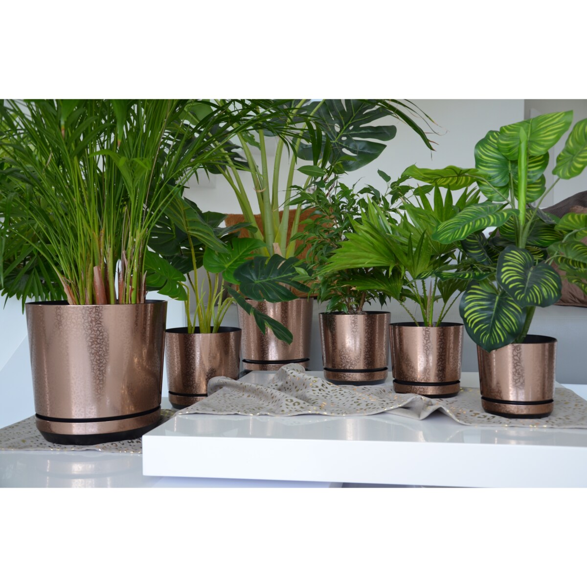 18 cm piękny wzór BRĄZOWA KORONKA kobieca motyw artystyczny elegancka glamour ekskluzywna wyrafinowana