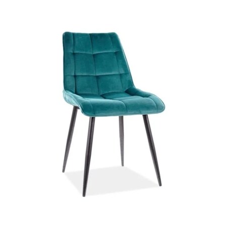 Krzesło CHIC VELVET turkusowe
