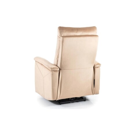 Fotel rozkładany NEPTUN VELVET M beżowy masujący