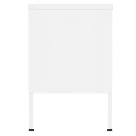 vidaXL Szafka pod telewizor, biała, 105x35x50 cm, stalowa