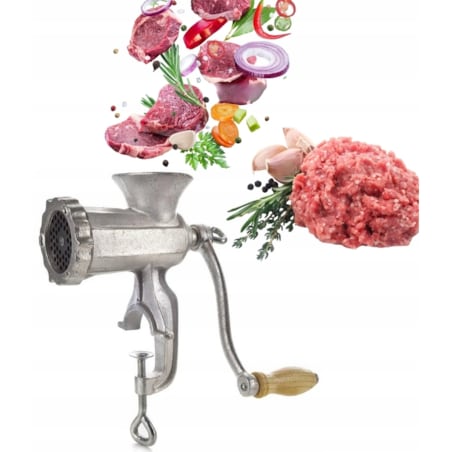 Maszynka ŻELIWNY do mielenia mięsa domowa przykręcany do blatu ręczny 8