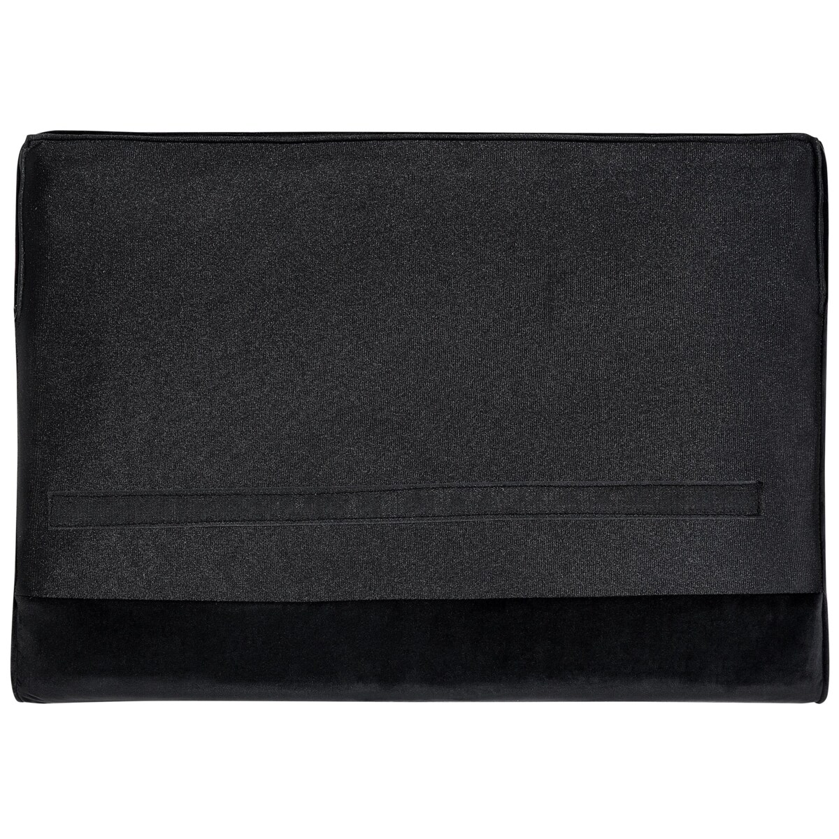 Sofa 3-osobowa welurowa czarna SOTRA