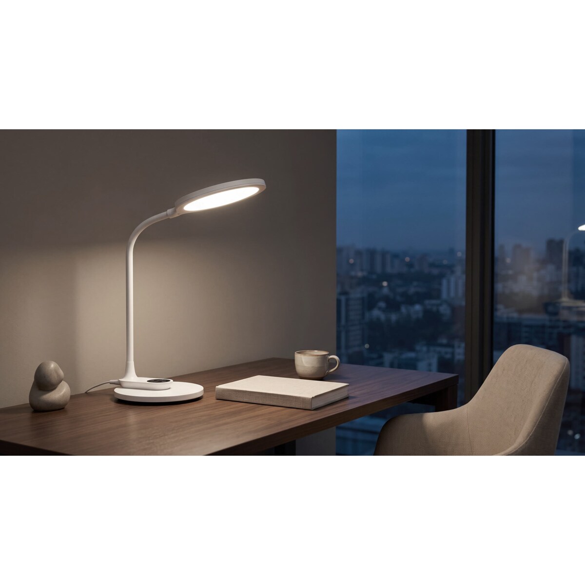Lampka biurkowa K-BL1153 BIAŁY z serii GAJA