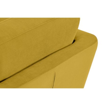 KONSIMO TAGIO Narożnik skandynawski, żółty, lewy