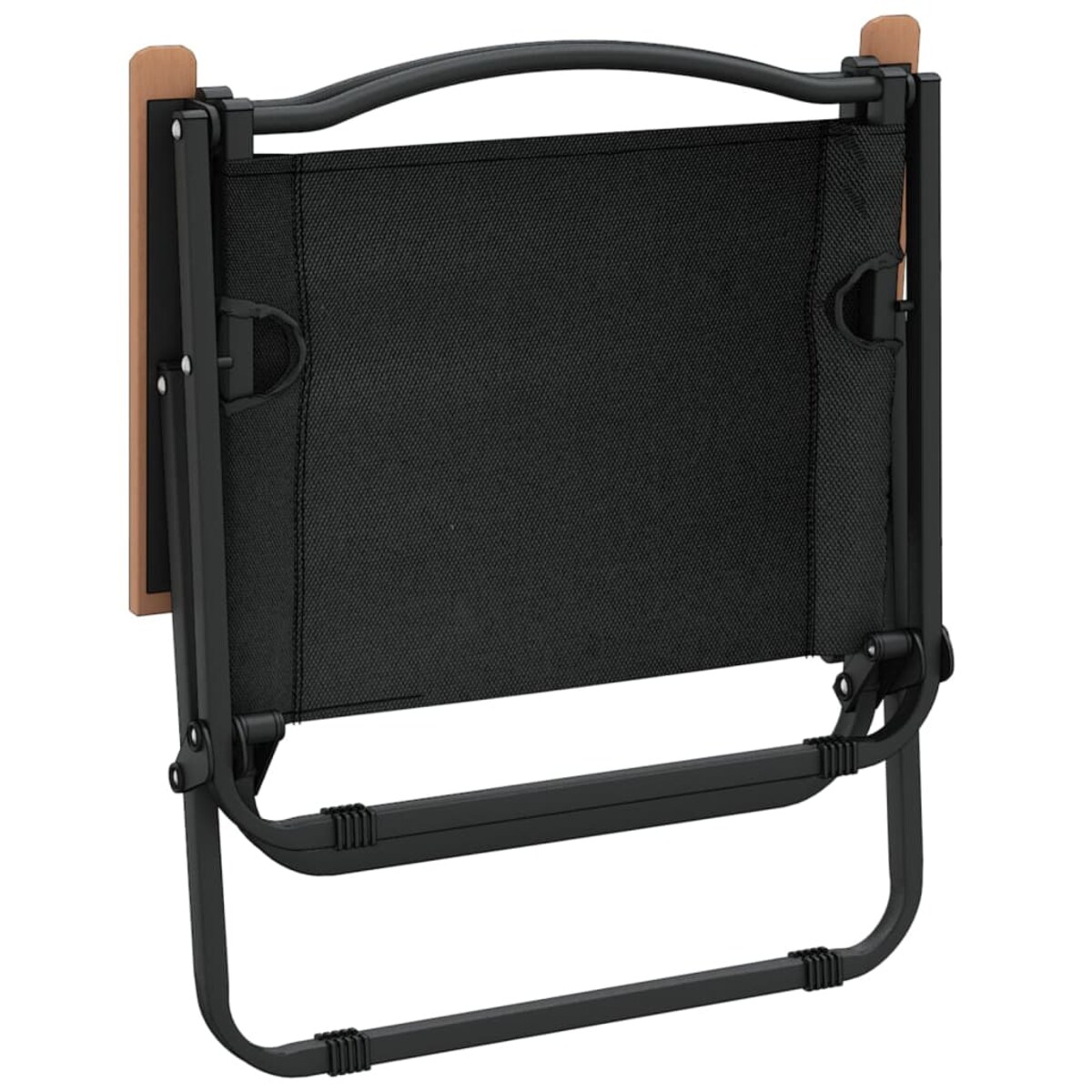 vidaXL Krzesła turystyczne, 2 szt., czarne, 54x43x59cm, tkanina Oxford